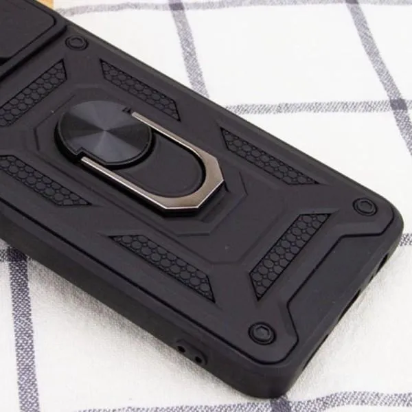Ударопрочный чехол Camshield Serge Ring для Xiaomi Redmi Note 13 4G — Черный — фото 4