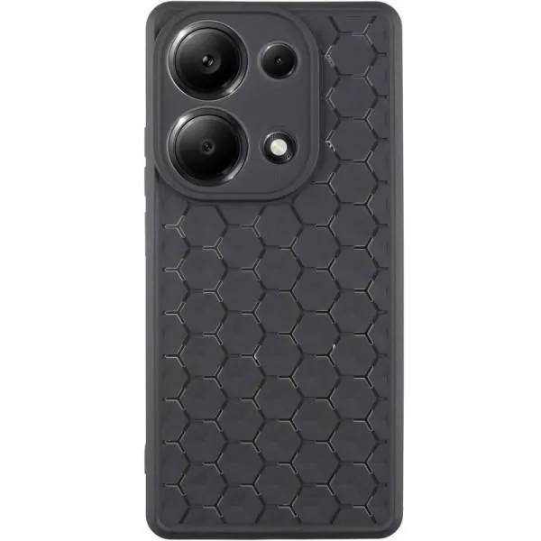 Чехол TPU Honeycomb для Xiaomi Redmi Note 13 4G — Черный — фото 1