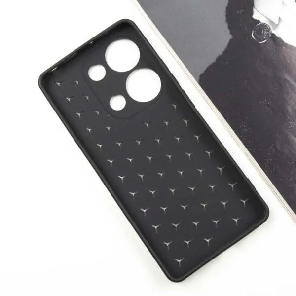 Чехол TPU Honeycomb для Xiaomi Redmi Note 13 4G — Черный — фото 3