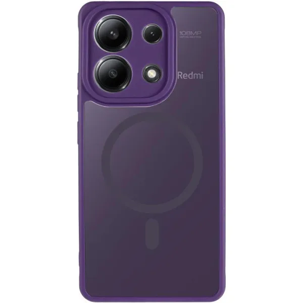 Чехол TPU Bloom with Magnetic Fit для Xiaomi Redmi Note 13 4G — Фиолетовый — фото 2