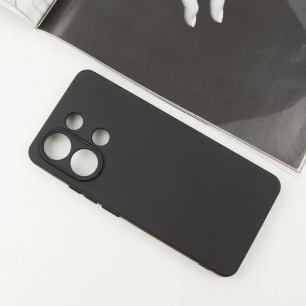 Чохол TPU GETMAN Liquid Silk Full Camera для Xiaomi Redmi Note 13 4G — Чорний — фото 2