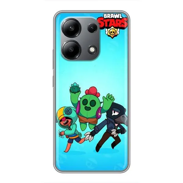 Чехол с принтом «Трио героев» для Xiaomi Redmi Note 13 (4G)