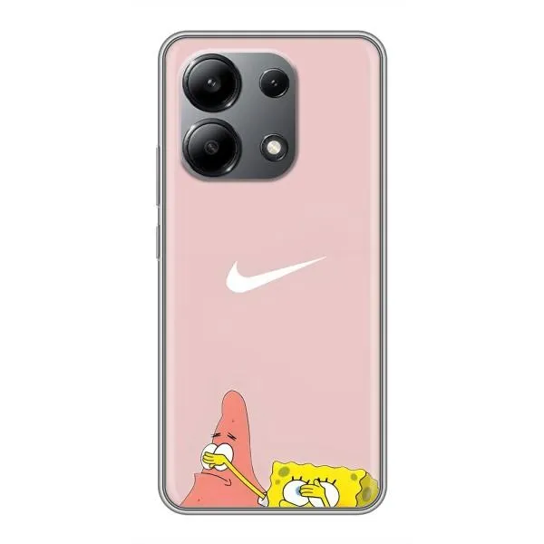 Чехол с принтом «Патрик и Губка» для Xiaomi Redmi Note 13 (4G)