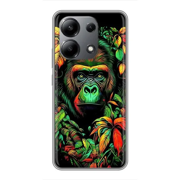 Чехол с принтом «Обезьяна в тропиках» для Xiaomi Redmi Note 13 (4G)