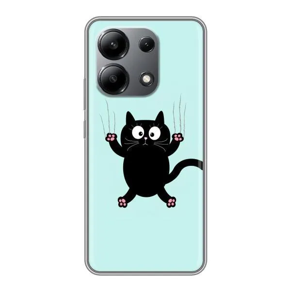 Чехол с принтом «Падающий кот» для Xiaomi Redmi Note 13 (4G)