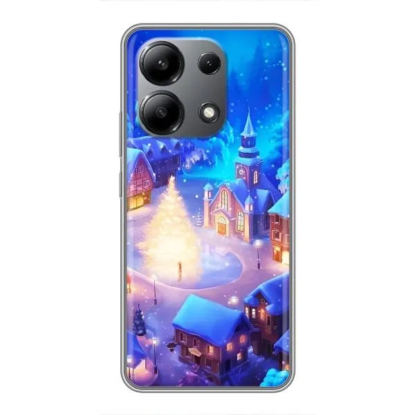 Чехол с принтом «Рождественский город» для Xiaomi Redmi Note 13 (4G)