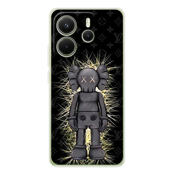 Чехол с принтом «Bearbrick LV» для Xiaomi Redmi Note 14 4G (Global)
