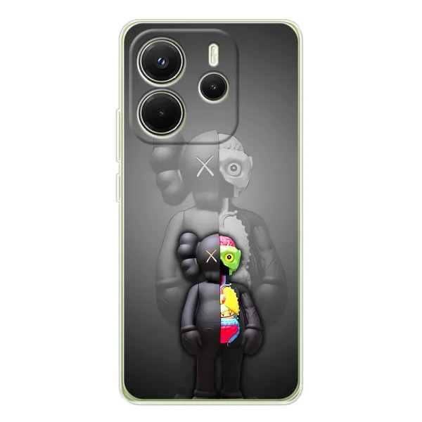 Чехол с принтом «Тело Bearbrick» для Xiaomi Redmi Note 14 4G (Global)
