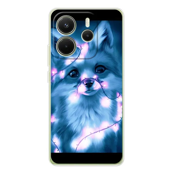 Чехол с принтом «Яркая лисичка» для Xiaomi Redmi Note 14 4G (Global)
