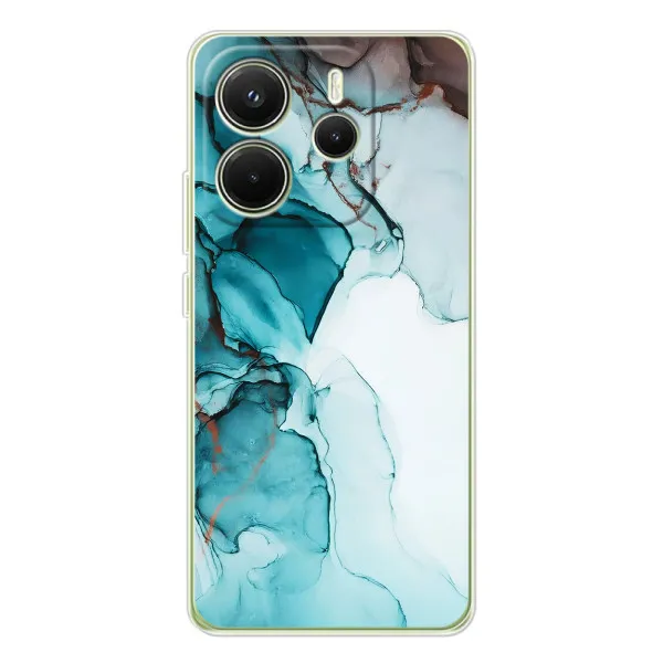 Чехол с принтом «Бирюзовый мрамор» для Xiaomi Redmi Note 14 4G (Global) Чехол с принтом «Бирюзовый мрамор» для Xiaomi Redmi Note 14 4G (Global)