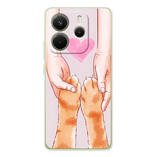 Чехол с принтом «Любовь к котикам» для Xiaomi Redmi Note 14 4G (Global) Чехол с принтом «Любовь к котикам» для Xiaomi Redmi Note 14 4G (Global)