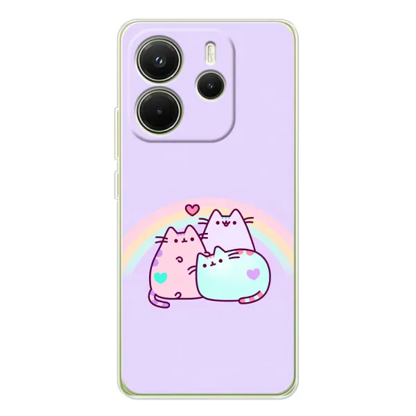 Чехол с принтом «Радужные котики» для Xiaomi Redmi Note 14 4G (Global) Чехол с принтом «Радужные котики» для Xiaomi Redmi Note 14 4G (Global)