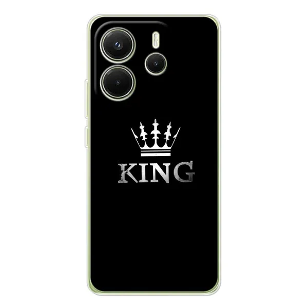 Чехол с принтом «KING» для Xiaomi Redmi Note 14 4G (Global) Чехол с принтом «KING» для Xiaomi Redmi Note 14 4G (Global)
