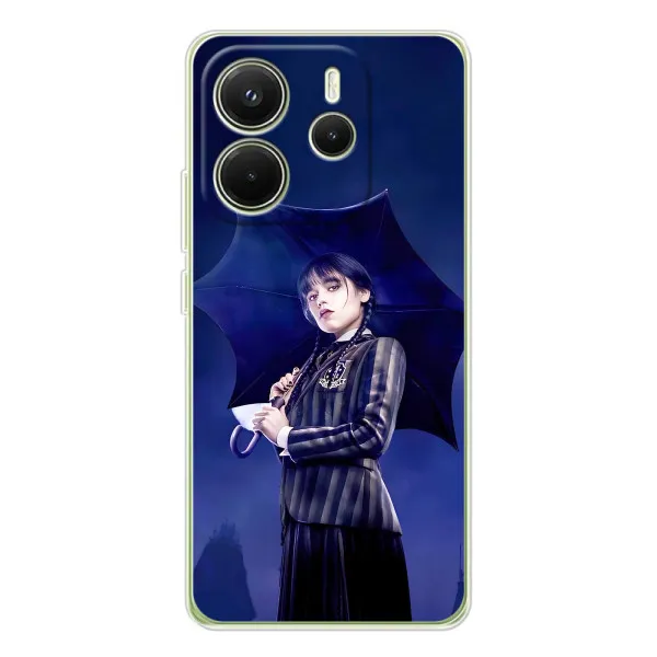 Чохол з принтом «Венздей з парасолькою» для Xiaomi Redmi Note 14 4G (Global) Чохол з принтом «Венздей з парасолькою» для Xiaomi Redmi Note 14 4G (Global)