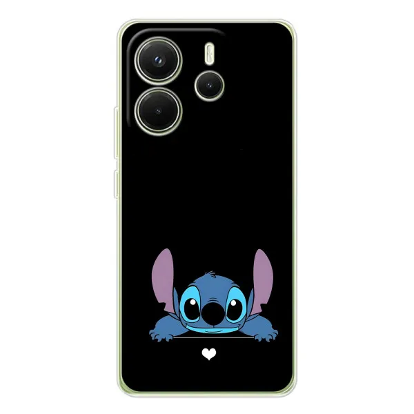 Чохол з принтом «Стіч на чорному» для Xiaomi Redmi Note 14 4G (Global) Чохол з принтом «Стіч на чорному» для Xiaomi Redmi Note 14 4G (Global)