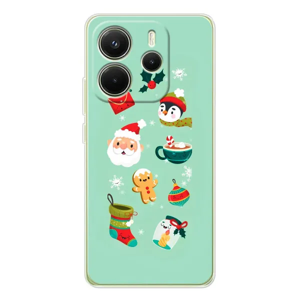 Чехол с принтом «Настроение НГ» для Xiaomi Redmi Note 14 4G (Global)