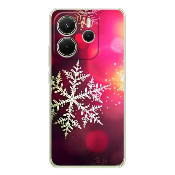 Чехол с принтом «Снежинка» для Xiaomi Redmi Note 14 4G (Global)