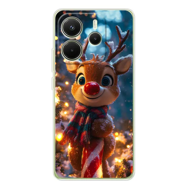 Чехол с принтом «Олень с шарфом» для Xiaomi Redmi Note 14 4G (Global)