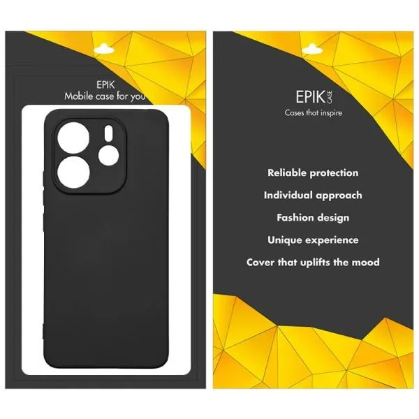 Чехол TPU Epik Black Full Camera для Xiaomi Redmi Note 14 4G (Int. version) — Черный — фото 2