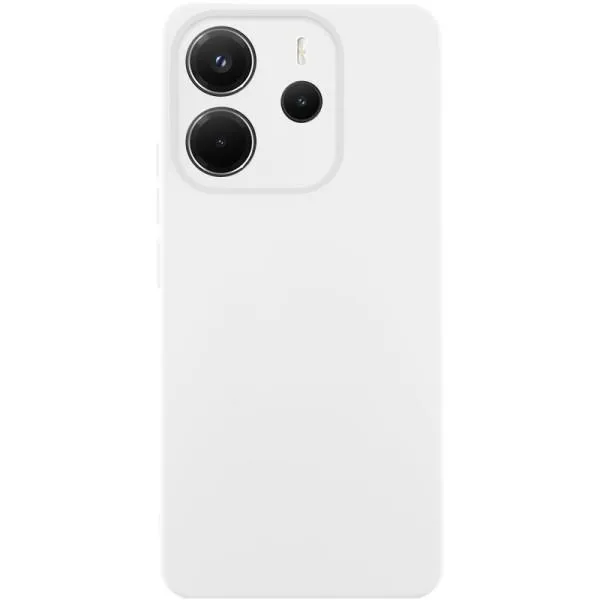 Чехол Silicone Cover Lakshmi Full Camera (AAA) для Xiaomi Redmi Note 14 4G (Int. version) — Белый