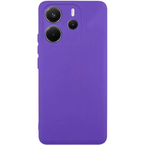 Чехол Silicone Cover Lakshmi Full Camera (AAA) для Xiaomi Redmi Note 14 4G (Int. version) — Фиолетовый