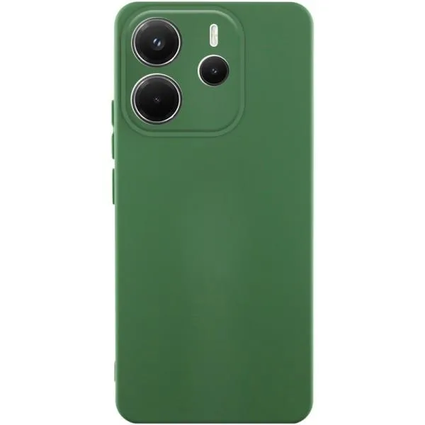 Чехол TPU GETMAN Liquid Silk Full Camera для Xiaomi Redmi Note 14 4G (Int. version) — Зеленый — фото 2