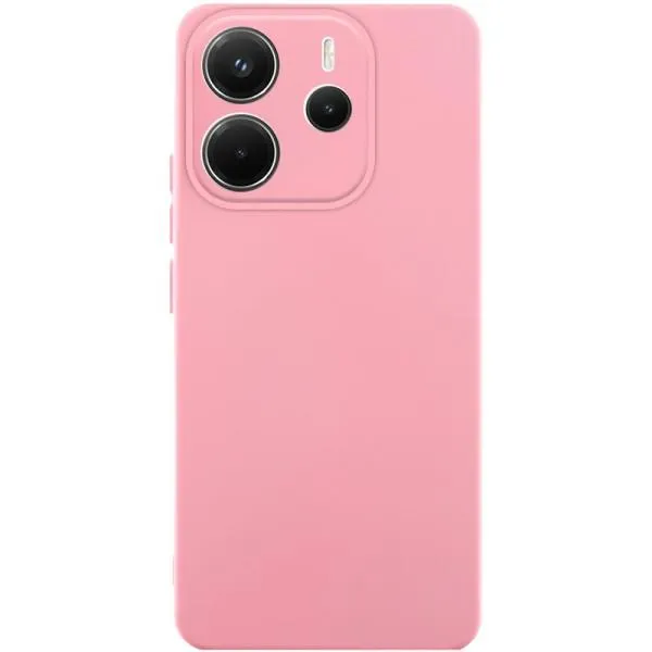 Чехол TPU GETMAN Liquid Silk Full Camera для Xiaomi Redmi Note 14 4G (Int. version) — Розовый — фото 1