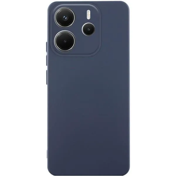 Чехол TPU GETMAN Liquid Silk Full Camera для Xiaomi Redmi Note 14 4G (Int. version) — Синий — фото 2