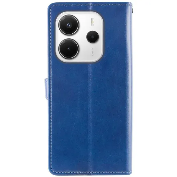 Кожаный чехол-книжка GETMAN Gallant (PU) для Xiaomi Redmi Note 14 4G (Int. version) — Синий — фото 2