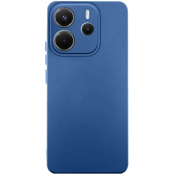 Чехол TPU GETMAN Liquid Silk Full Camera для Xiaomi Redmi Note 14 4G (Int. version) — Синий — фото 1