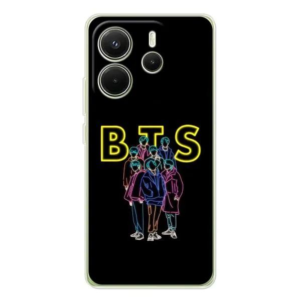 Чехол с принтом «BTS стайл» для Xiaomi Redmi Note 14 4G (EU)