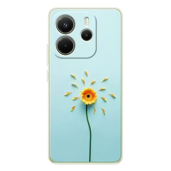 Чехол с принтом «Желтый цветок» для Xiaomi Redmi Note 14 4G (EU)