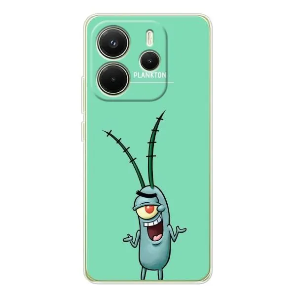 Чехол с принтом «Персонаж Планктон» для Xiaomi Redmi Note 14 4G (EU) Чехол с принтом «Персонаж Планктон» для Xiaomi Redmi Note 14 4G (EU)