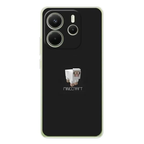 Чехол с принтом «Овечка Майнкрафт» для Xiaomi Redmi Note 14 4G (EU)