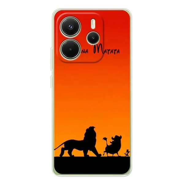Чехол с принтом «Акуна Матата закат» для Xiaomi Redmi Note 14 4G (EU) Чехол с принтом «Акуна Матата закат» для Xiaomi Redmi Note 14 4G (EU)