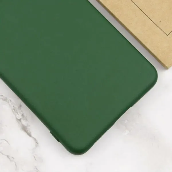 Чехол TPU GETMAN Liquid Silk Full Camera для Xiaomi Redmi Note 14 5G — Зеленый — фото 3