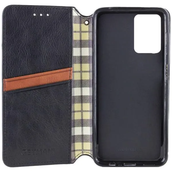 Кожаный чехол-книжка GETMAN Cubic (PU) для Xiaomi Redmi Note 14 5G — Черный — фото 4 Кожаный чехол-книжка GETMAN Cubic (PU) для Xiaomi Redmi Note 14 5G — Черный — фото 4