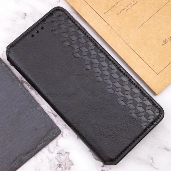 Кожаный чехол-книжка GETMAN Cubic (PU) для Xiaomi Redmi Note 14 5G — Черный — фото 5 Кожаный чехол-книжка GETMAN Cubic (PU) для Xiaomi Redmi Note 14 5G — Черный — фото 5