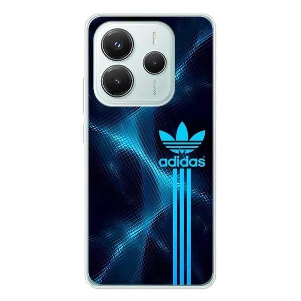 Чехол с принтом «Синий Адидас» для Xiaomi Redmi Note 14 5G