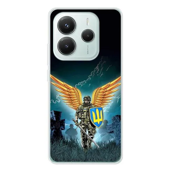 Чехол с принтом «Солдат ЗСУ» для Xiaomi Redmi Note 14 5G