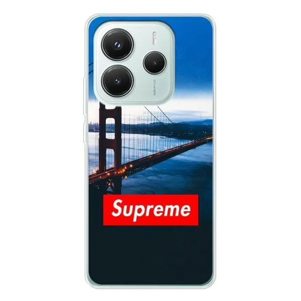 Чехол с принтом «Стиль Supreme» для Xiaomi Redmi Note 14 5G