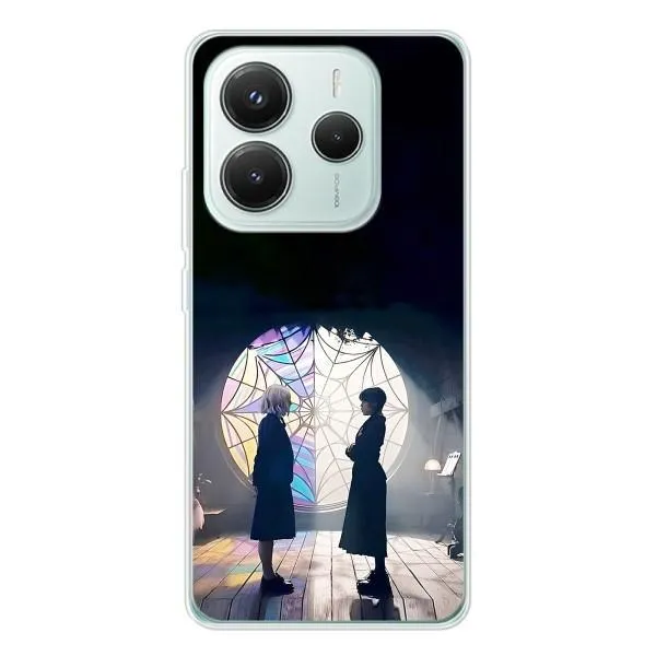 Чехол с принтом «Уэнздей и Инид» для Xiaomi Redmi Note 14 5G Чехол с принтом «Уэнздей и Инид» для Xiaomi Redmi Note 14 5G
