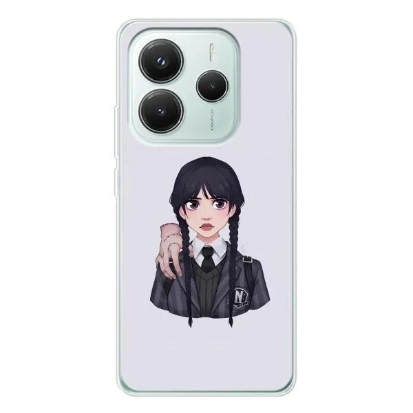 Чехол с принтом «Уэнздей и Вещь» для Xiaomi Redmi Note 14 5G Чехол с принтом «Уэнздей и Вещь» для Xiaomi Redmi Note 14 5G