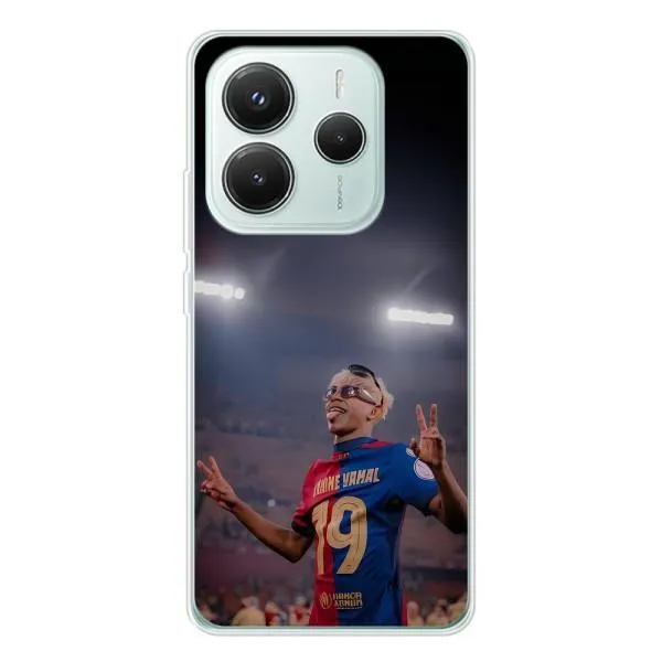 Чехол с принтом «Ямаль на стадионе» для Xiaomi Redmi Note 14 5G Чехол с принтом «Ямаль на стадионе» для Xiaomi Redmi Note 14 5G