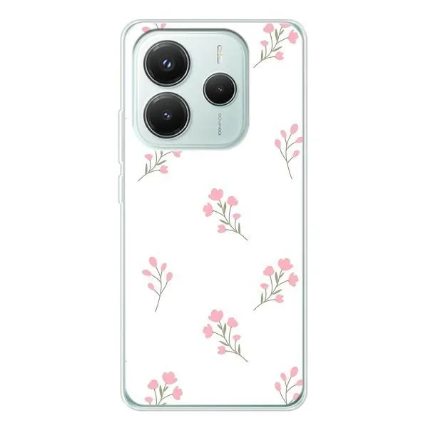 Чехол с принтом «Розовые цветы» для Xiaomi Redmi Note 14 5G