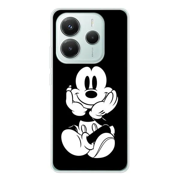 Чехол с принтом «Микки на черном» для Xiaomi Redmi Note 14 5G