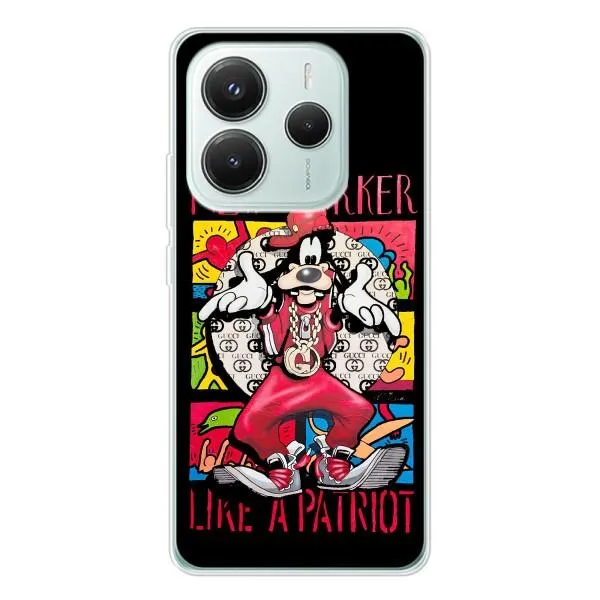 Чохол з принтом «Мультяшний Волк» для Xiaomi Redmi Note 14 5G