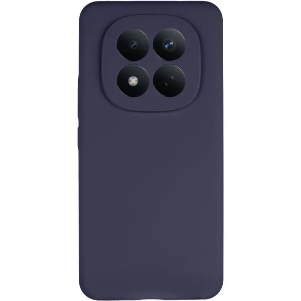 Чехол Silicone Cover Lakshmi Full Camera (AAA) для Xiaomi Redmi Note 14 Pro 5G — Темно-синий — фото 2