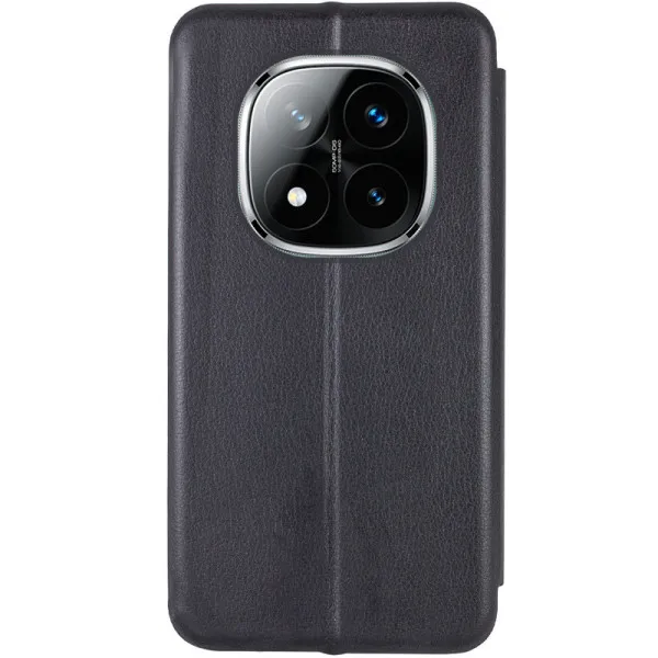 Шкіряний чохол-книжка Classy для Xiaomi Redmi Note 14 Pro 5G / 14 Pro+ 5G — Чорний — фото 3