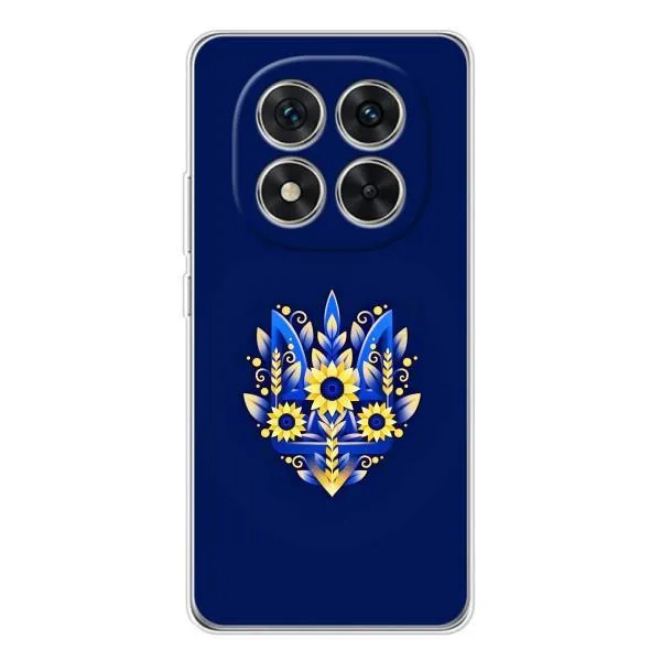 Чехол с принтом «Цветочный Герб» для Xiaomi Redmi Note 14 Pro 5G
